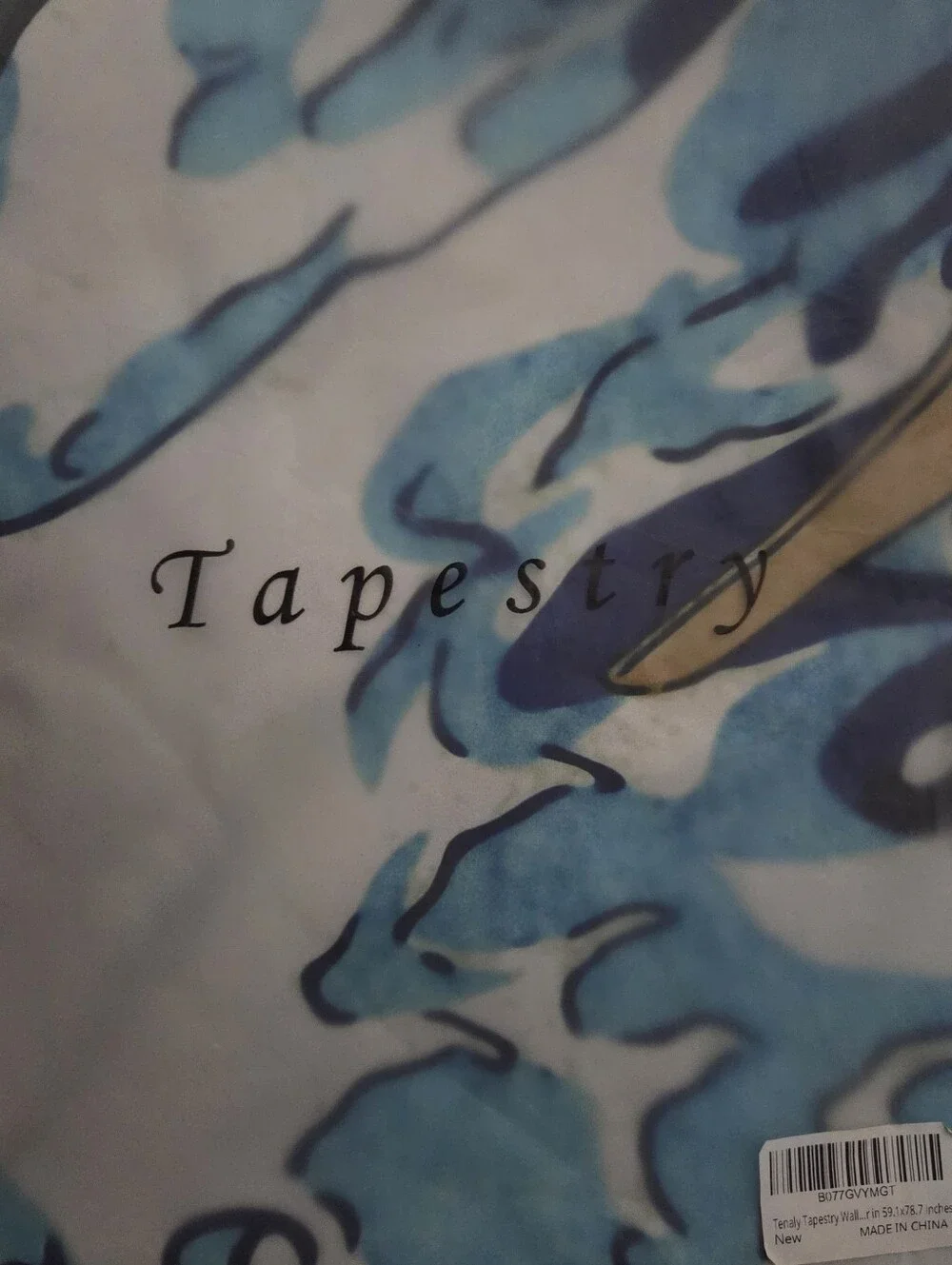 Tapestry New in Package Kanagawa The Wave 60 x 78 inches